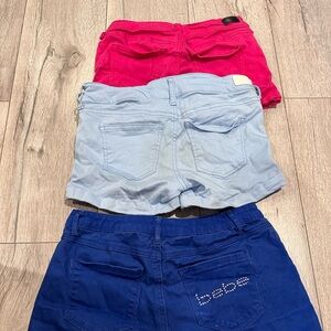 3 shorts for girls Worn